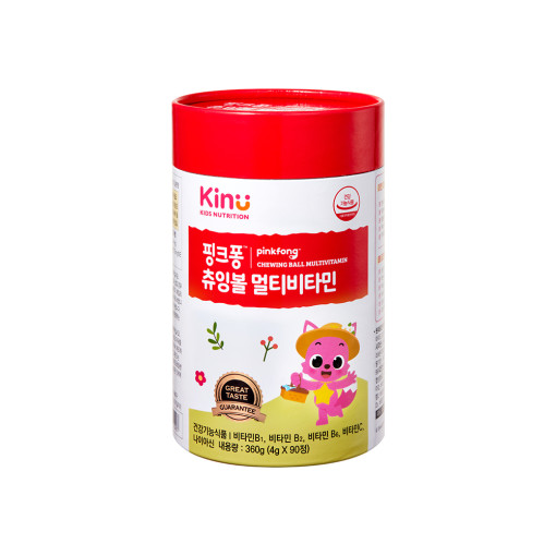 [키누] 핑크퐁 츄잉볼 멀티비타민